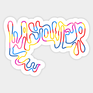 V: LAYOVER, vante Sticker